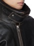  - DUNST - Shearling Collar Leather Jacket