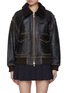 Main View - Click To Enlarge - DUNST - Shearling Collar Leather Jacket