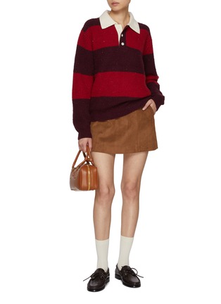 Figure View - Click To Enlarge - DUNST - Chunky Knit Rugby Sweater