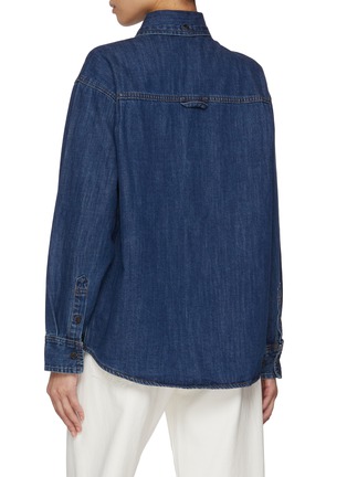Back View - Click To Enlarge - DUNST - Dark Wash Denim Shirt