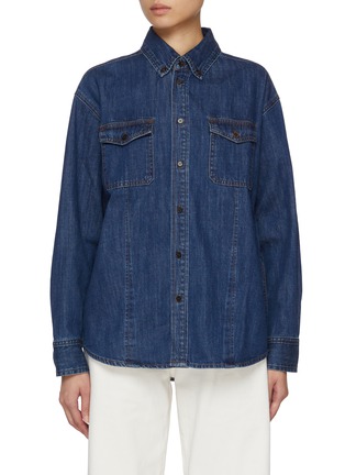 Main View - Click To Enlarge - DUNST - Dark Wash Denim Shirt