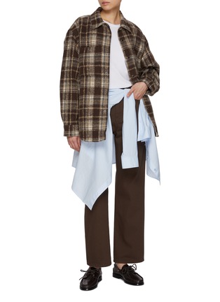 Figure View - Click To Enlarge - DUNST - Straight Leg Dark Wash Jeans