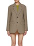 Main View - Click To Enlarge - DUNST - Elbow Patch Single Breasted Blazer