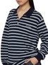  - DUNST - Striped Long Sleeve Cotton Polo Shirt
