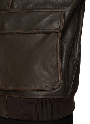  - DUNST - Stand Collar Leather Blouson Jacket
