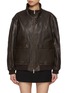 Main View - Click To Enlarge - DUNST - Stand Collar Leather Blouson Jacket