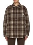 Main View - Click To Enlarge - DUNST - Quilted Check Flannel Shirt Jacket