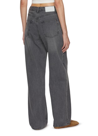 Back View - Click To Enlarge - DUNST - 90s Wide Leg Medium Wash Jeans