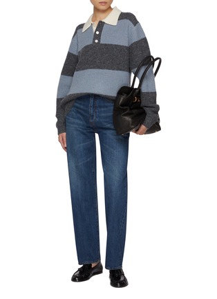 Figure View - Click To Enlarge - DUNST - Chunky Knit Rugby Sweater
