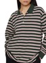 - DUNST - Striped Long Sleeve Cotton Polo Shirt