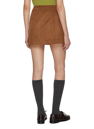 Back View - Click To Enlarge - DUNST - Suede Mini Skirt