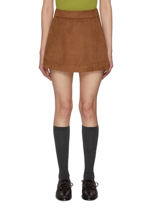 Main View - Click To Enlarge - DUNST - Suede Mini Skirt