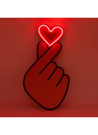  - LOCOMOCEAN - Finger Heart Neon LED Corkboard Sign