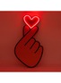  - LOCOMOCEAN - Finger Heart Neon LED Corkboard Sign