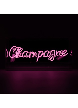 Detail View - Click To Enlarge - LOCOMOCEAN - Champagne Acrylic Neon Light Box Sign — Pink