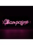 Detail View - Click To Enlarge - LOCOMOCEAN - Champagne Acrylic Neon Light Box Sign — Pink