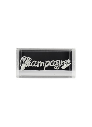 Main View - Click To Enlarge - LOCOMOCEAN - Champagne Acrylic Neon Light Box Sign — Pink