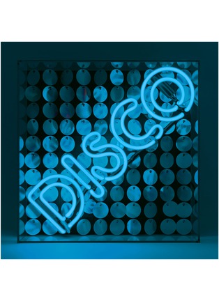 Detail View - Click To Enlarge - LOCOMOCEAN - Disco Acrylic Neon Light Box Sign — Blue Sequin