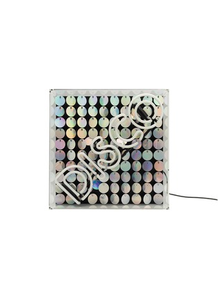 Main View - Click To Enlarge - LOCOMOCEAN - Disco Acrylic Neon Light Box Sign — Blue Sequin