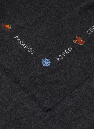 Detail View - Click To Enlarge - CITRUS - Chamaoi Paradiso Wool Blend Square Scarf