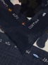 Detail View - Click To Enlarge - CITRUS - Bosanova Ski Writing Wool Scarf