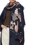 Figure View - Click To Enlarge - CITRUS - Bosanova Ski Writing Wool Scarf
