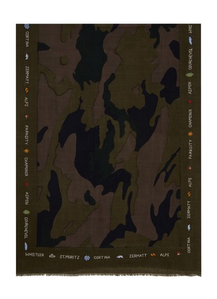 Main View - Click To Enlarge - CITRUS - Bosanova Ski Writing Wool Scarf