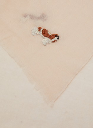Detail View - Click To Enlarge - CITRUS - Dog Wool Cashmere Scarf