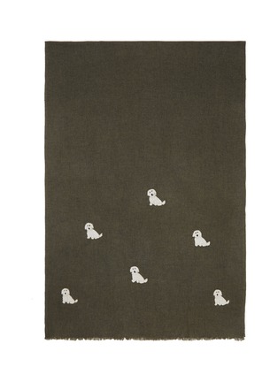 Main View - Click To Enlarge - CITRUS - Chinlle Dog Wool Blend Scarf