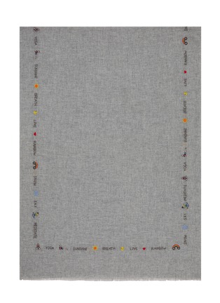 Main View - Click To Enlarge - CITRUS - Yoga Meditate Winter Wool Blend Scarf