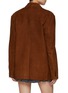 Back View - Click To Enlarge - TONYWACK - Suede Leather Tailored Jacket
