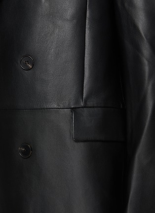  - TONYWACK - Double Breasted Leather Long Coat