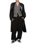 Figure View - Click To Enlarge - TONYWACK - Double Breasted Leather Long Coat