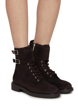Figure View - Click To Enlarge - GIANVITO ROSSI - Ripley Suede Boots