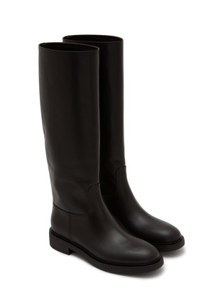 Detail View - Click To Enlarge - GIANVITO ROSSI - Ascott Calf Length Leather Boots