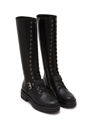 Detail View - Click To Enlarge - GIANVITO ROSSI - Miles Leather Tall Boots