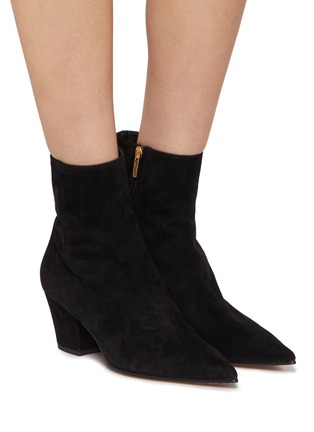 Figure View - Click To Enlarge - GIANVITO ROSSI - Keinna 55 Suede Ankle Boots