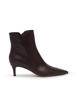 Main View - Click To Enlarge - GIANVITO ROSSI - Levy 55 Leather Ankle Boots