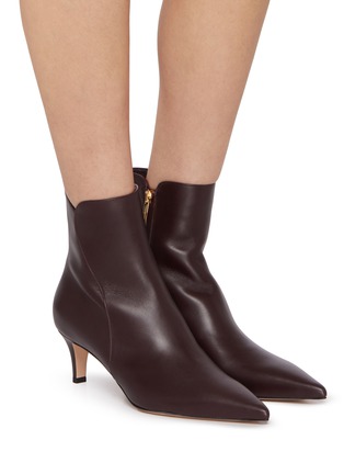 Figure View - Click To Enlarge - GIANVITO ROSSI - Levy 55 Leather Ankle Boots