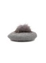 Figure View - Click To Enlarge - INVERNI - Pom Pom Cashmere Knit Beret