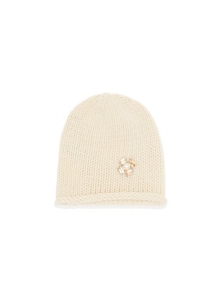 Main View - Click To Enlarge - INVERNI - Embellished Cashmere Knit Beanie
