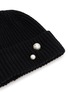 Detail View - Click To Enlarge - INVERNI - Faux Pearl Embellished Cashmere Beanie