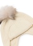 Detail View - Click To Enlarge - INVERNI - Pom Pom Cashmere Knit Earflap Beanie