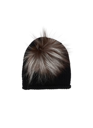 Main View - Click To Enlarge - INVERNI - Pom Pom Cashmere Knit Beanie