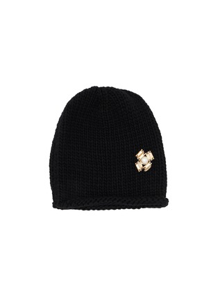 Main View - Click To Enlarge - INVERNI - Embellished Cashmere Knit Beanie