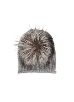 Main View - Click To Enlarge - INVERNI - Pom Pom Cashmere Knit Beanie