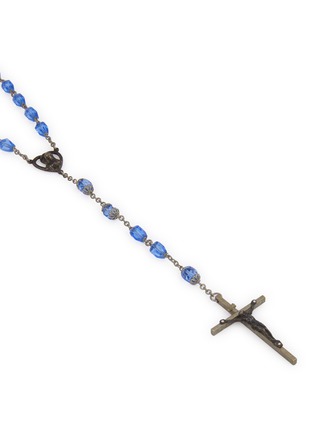 Detail View - Click To Enlarge - LANE CRAWFORD VINTAGE ACCESSORIES - 1950's Silver Toned Crystal Necklace