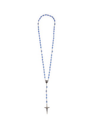 Main View - Click To Enlarge - LANE CRAWFORD VINTAGE ACCESSORIES - 1950's Silver Toned Crystal Necklace