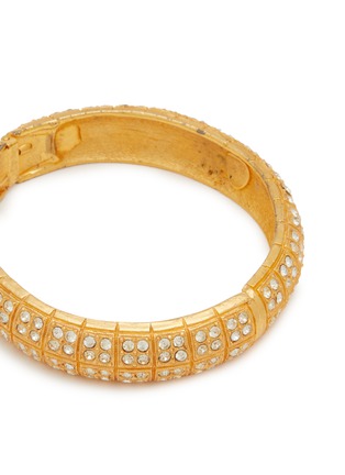 Detail View - Click To Enlarge - LANE CRAWFORD VINTAGE ACCESSORIES - 1950's Gold Toned Crystal Bracelet