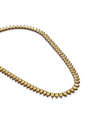 Detail View - Click To Enlarge - LANE CRAWFORD VINTAGE ACCESSORIES - 1950's Sterling Sllver Crystal Necklace